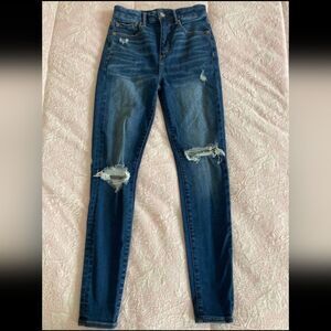 American Eagle Distressed Blue Women's Jeggings
